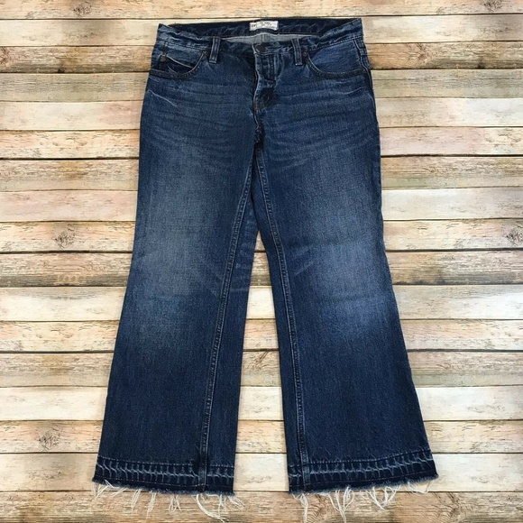 Free People High Rise Button Fly Released Hem Jean - Picture 4 of 8